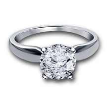 Modello cad 3d solitaire anello di fidanzamento gioielli modello stl nozze 3d print model - Mito3D