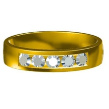 3d cad model wedding band stl format jewelry ring engagement 3d print model - Mito3D