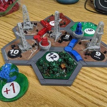 3d catan oil springs game settlers games 3d print model - Mito3D