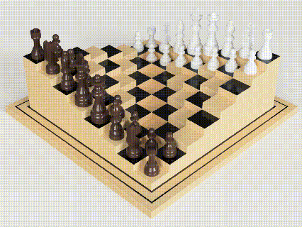 3d chess 3d print model - Mito3D