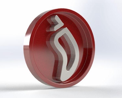 3d chz arte moeda eth btc polígono imprimível cyrpto moedas bitcoin doge átomo 3d print model - Mito3D