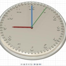 Reloj 3d de la herramienta reloj muratbaygin anycubic 4max fusion360 wallclock pared 3d print model - Mito3D