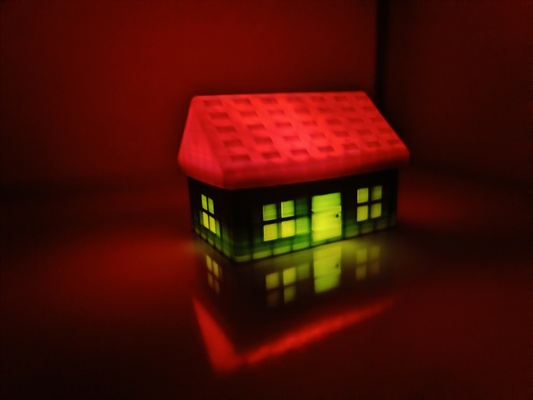 3d kulübe ev cazibe multi functional dekor organizatör gece lambası tealight ortam depolama çirkin multiuse yazdırılabilir özel hafif kutu yenilik hatıra az işlevsel yönlü tasarım zanaat 3d print model - Mito3D
