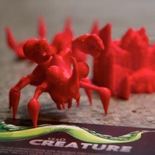 123d creature thundercrab art app autodesk caractère ipad la sculpture sculptures 3d print model - Mito3D