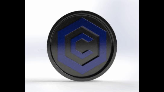 3d cro moneda eth btc polígono imprimible cyrpto monedas bitcoin dux 3d print model - Mito3D