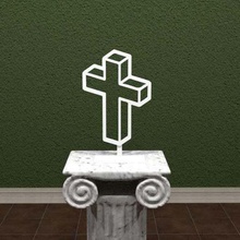 3d cross art signs logos stand simple sign logo jesus god easy print cool awesomea 3dpicks 3d print model - Mito3D