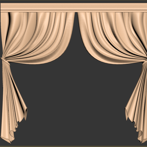 3d curtain frame 3D print model - Mito3D