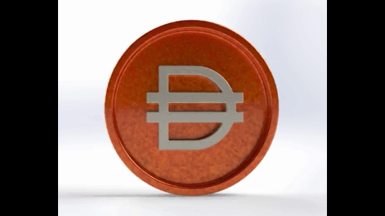 3d dai moneta eth btc poligono stampabile cyrpto monete bitcoin doge cro 3d print model - Mito3D