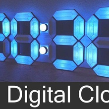 3d digital clock tool electronics ws2812b led strip arduino 7 segment display ws2812 clock 