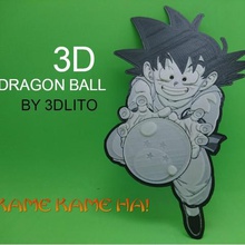 Dessin 3d sangoku de dragon ball art bola glisser des dessins imagen 80 la nostalgie le manga l'anime akira toriyama japones artes marciales serie tv 3d print model - Mito3D