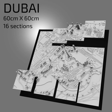 3d dubai digital files stl file map city art printed landmark model skyline architecture printer decor 3d print model - Mito3D