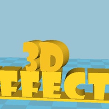 Efeitos 3d chave de cadeia vários 3d print model - Mito3D
