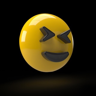 3d emoji face icons -3 Art obj psd emotions smiling 3d print model - Mito3D