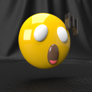 3d emoji visage Icônes v2 n3 art obj émotions souriant 3d print model - Mito3D