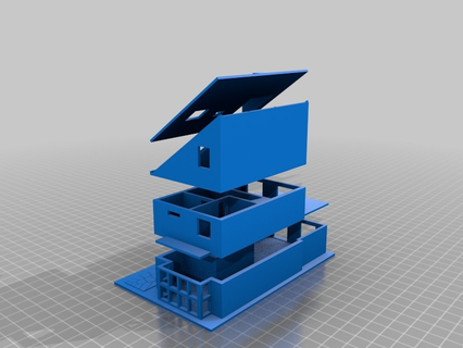 3d esplose Visualizza modello casa 3d print model - Mito3D