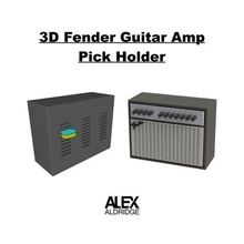 3d defensa guitarra amperio recoger soporte organizador Arte almacenamiento guitarras música rock rodar amplificador réplica 3d print model - Mito3D