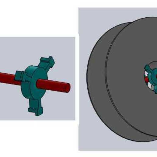 3d filament spool centering element tool center 3D print model - Mito3D