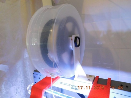 3d Filament Lager Halter Unterstützung situ Kokon erstellen berühren Trockner Spule montieren Wanhao Drucker Zubehör 3d print model - Mito3D