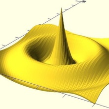 Função 3d plotter personalização de openscad a arte da matemática 3d print model - Mito3D