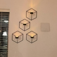 3d geometric wall chandelier art candle candlestick decoration light 3d print model - Mito3D
