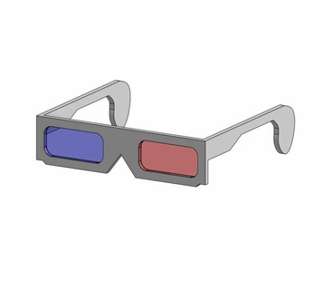 3d glasses cosplay props 3d print model - Mito3D