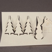 3d-Gruß-Karte home Weihnachten Urlaub Dekor 3d print model - Mito3D