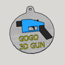 3d gun propaganda key holder art 3d print model - Mito3D