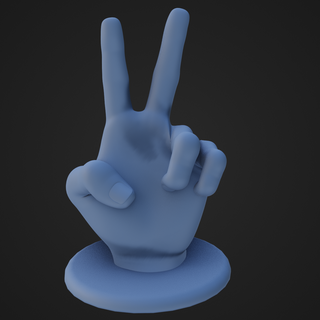 3d hand sign two language signing hearing impaired deaf gesture anatomy symbol fingers talk hands alternative comunication 3d print model - Mito3D