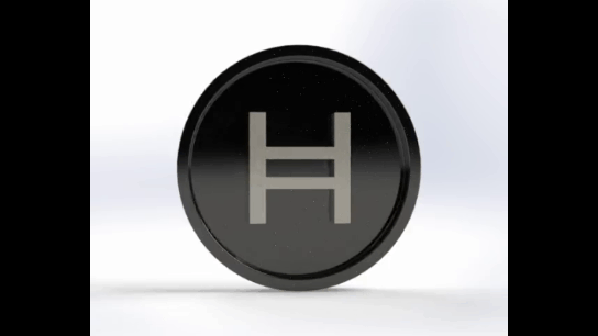 3d hbar moneda eth btc polígono imprimible cyrpto monedas bitcoin dux cro 3d print model - Mito3D