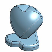 3d kalp fg kreasyonlar baskı hediye Aşk sevgililer gün 3d_printing 3d print model - Mito3D