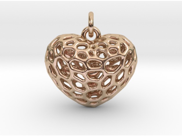 3d cuore riempito piccolo cuori 3D print model - Mito3D