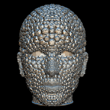 3d humano cabeça ilustração parafusos nozes arte humana corpo partes humanheadillustration esculpir escultura 3dprinter prsua impression3d prusai3mk3 3dprintingnerd 3dprinters 3dprint 3dprintable thingiverse 3d print model - Mito3D