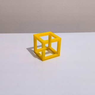 3d illusion Various square cube eye delusion geometry 3d print model - Mito3D