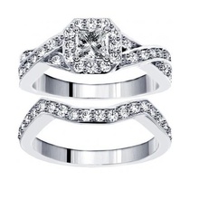 3d takı düğün gelin yüzük seti dosya cad modeli stl mücevher model alyans nişan yüzüğü 3d print model - Mito3D