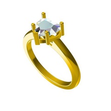 3d jewelry cad model heart ring stl wedding engagement 3d print model - Mito3D