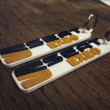 3d keychain seat exeo jewelry key 3d print model - Mito3D