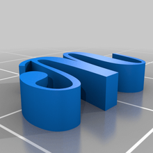 3d harfler yazı tipi numaraları stl sanat 3 mektuplar 2d 3d print model - Mito3D