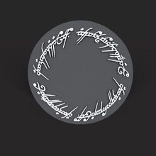 3d logo grafik harfler Sanat elf fanart yüzük heykel tasarım modelleme ürün Tolkien Theringsman Yüzüklerin Efendisi film kitap digital3d 3d print model - Mito3D