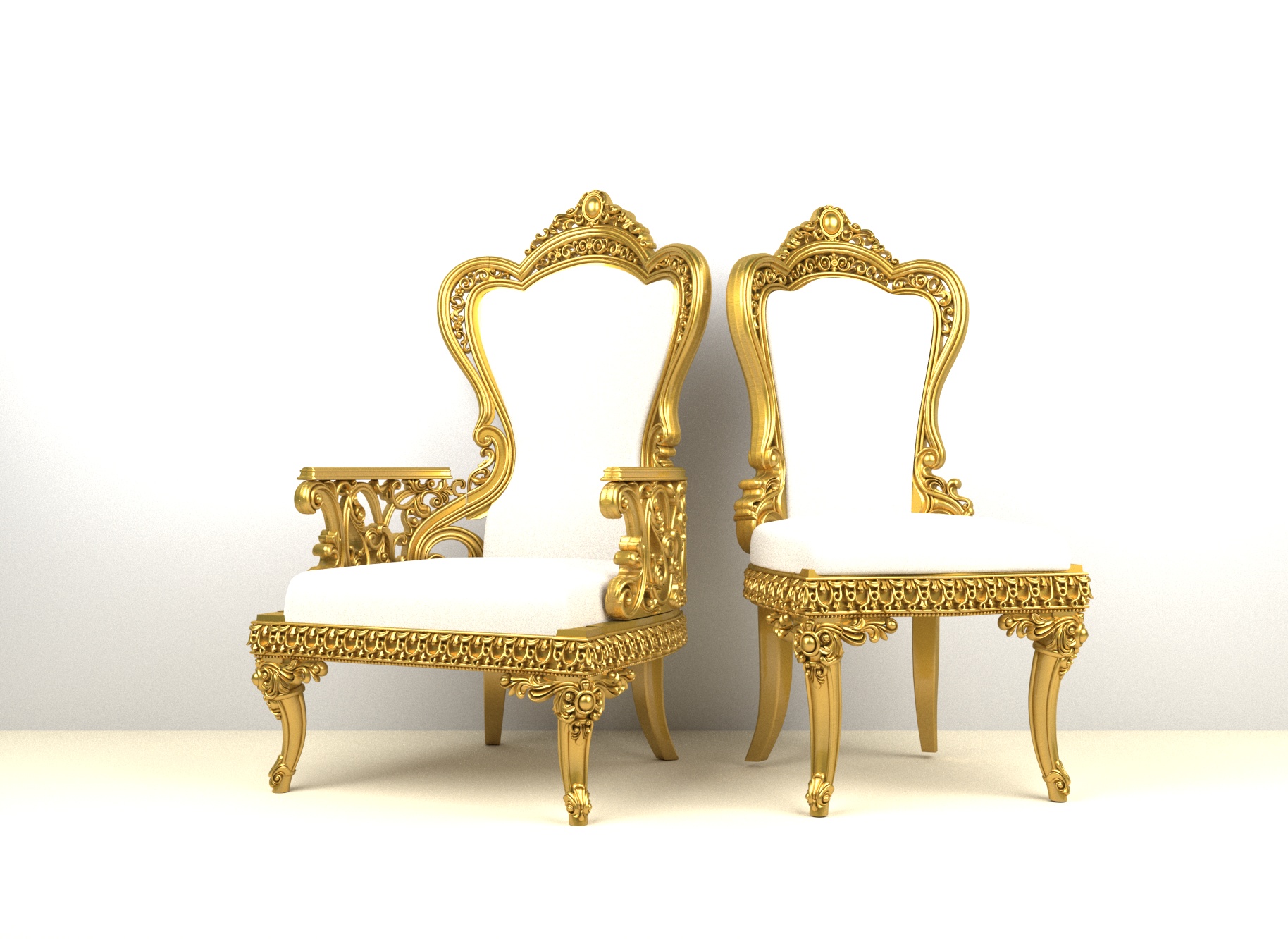 3d Luxus Stuhl Datei Sofa Möbel cnc mobel 3D print model - Mito3D