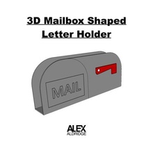 3d mailbox shaped letter holder organizer art mail mailbox letter box box inbox letter mail desktop desk accessory tool organizer