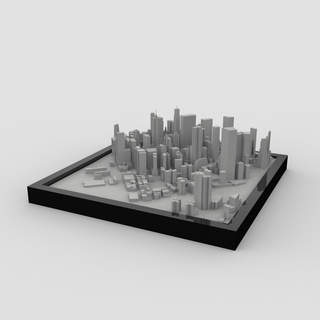 3d manhattan digital files 3d stl file nyc 3d map 3d city art 3d printed  3d print model - Mito3D