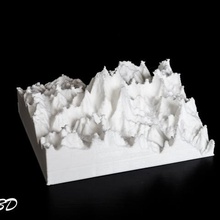 Carte en 3d de l'everest l'himalaya l'architecture montagne alpinisme 3d print model - Mito3D
