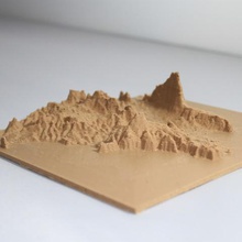 Mapa 3d de javea, calpe la ifac varios montana del mediterráneo geografía 3d print model - Mito3D