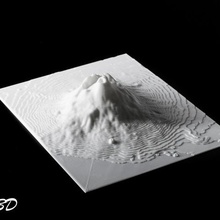 3d harita mount vesuvius ıtaly mimarlık dağ 3d print model - Mito3D