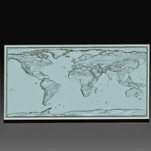 3d mapa arte imprimível modelo high poly terra brinquedo 3d print model - Mito3D