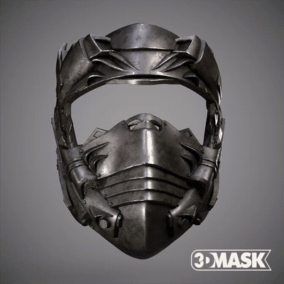 3d maske 010 orijinal siberpunk kostüm oyunu fantezi gelecek ordu paintball bilim kurgu aramak of görev 3d print model - Mito3D
