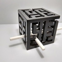 Labirinto em 3d do cubo de labirinto jogo Quebra-cabeça brinquedo ingenuidade quebra-cabeça 3d print model - Mito3D