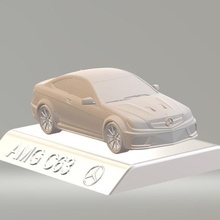 3d mercedes benz c63 amg araba modeli Yüksek Kalite baskı stl dosyası çeşitli model dosyaları tasarım 3d print model - Mito3D