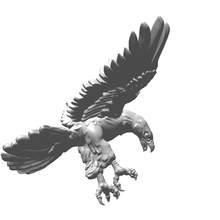 3d miniatura escultura imprimible águila 3d print model - Mito3D
