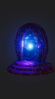 3d mobile phone portal gate decor iphone art mystic portals calling 3d print model - Mito3D